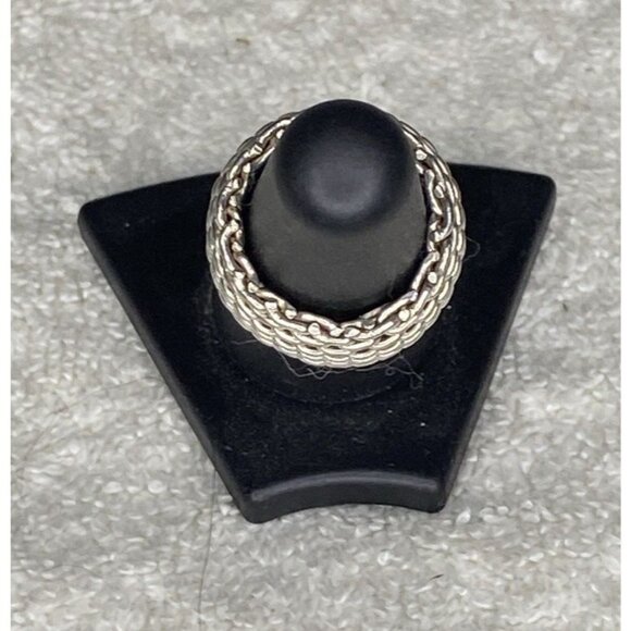 Tiffany&Co. Somerset Mesh Ring in Sterling Silver (sz 6) - Picture 3 of 6